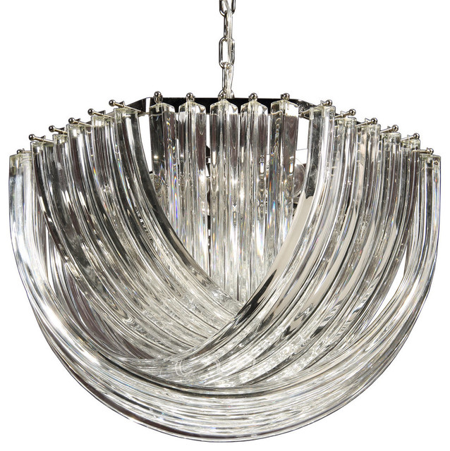 Murano Glass 5-Light Chandelier - Contemporary - Chandeliers - by