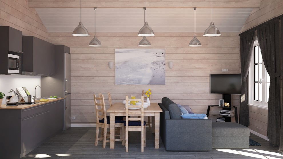 Гостевой дом из бруса 71 м²