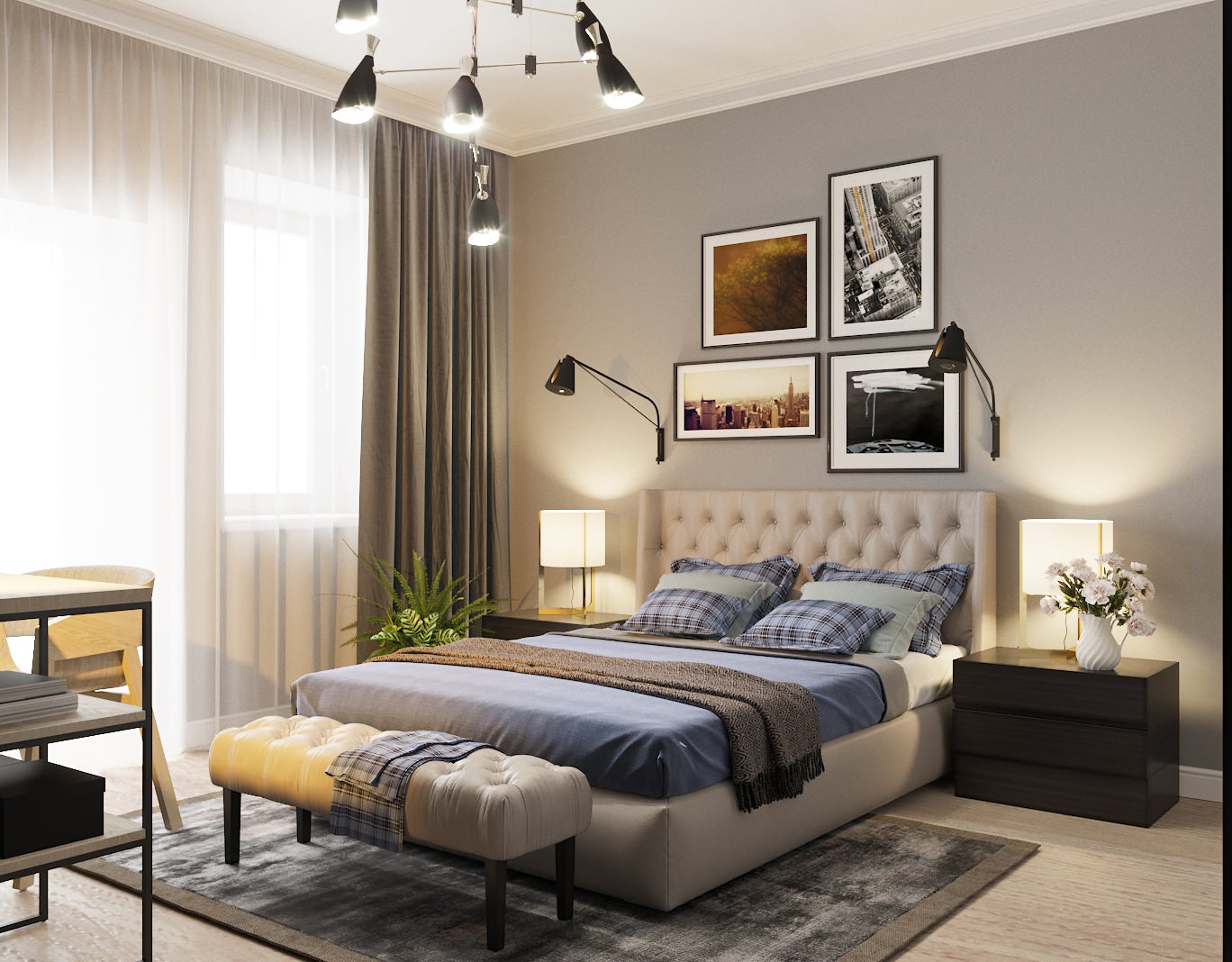 Модный серый