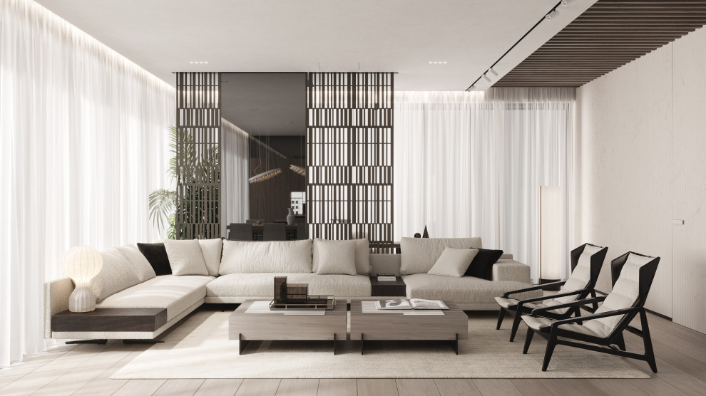 Modern megalopolis apartment