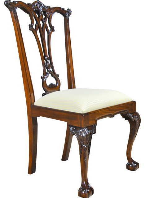 Gothic Mahogany Chippendale Side Chair Victorian Dining Chairs