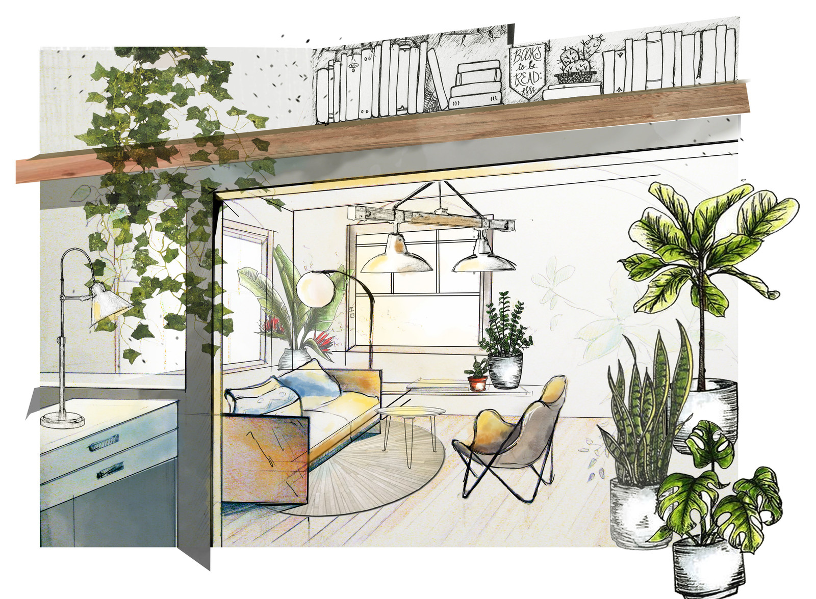 Эскизы, коллажи, наброски