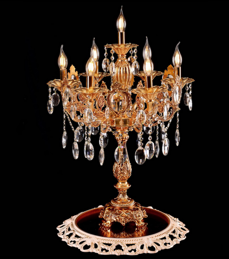 Infinity Crystal Table Lamp Victorian Table Lamps by Infinity