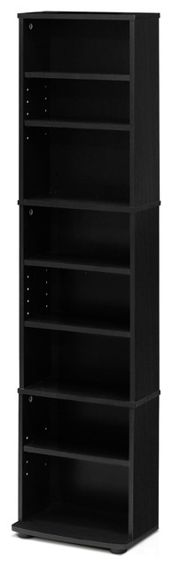 Jaya Space Saving Multimedia Storage Tower, Espresso