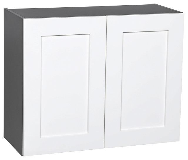36 x 24 Wall Cabinet-Double Door-Grey, 36 x 24 x 12|White Classic ...