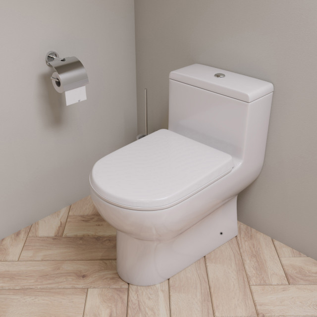 Burlington High Level WC with Dual Flush Ceramic Cistern & Soft Close Seat