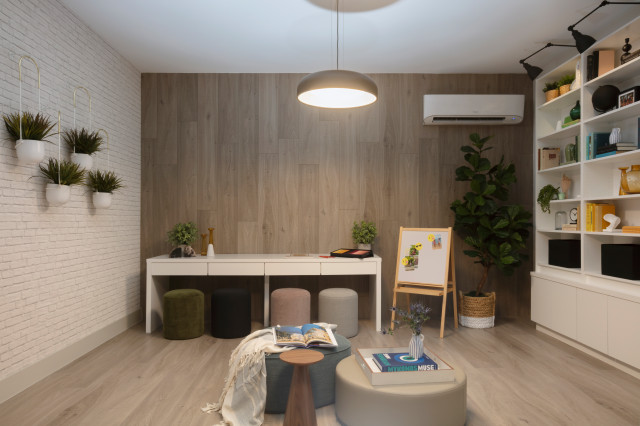 Earthy Modern Miami Vacation Home minimalistisch-garage