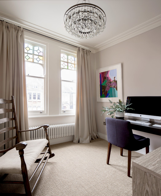 Balham Interior Design nyklassisk-hjemmekontor