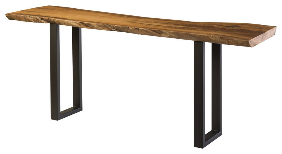 79 Long Console Table Wood Metal U Legs, Woodbridge Harper Console Table