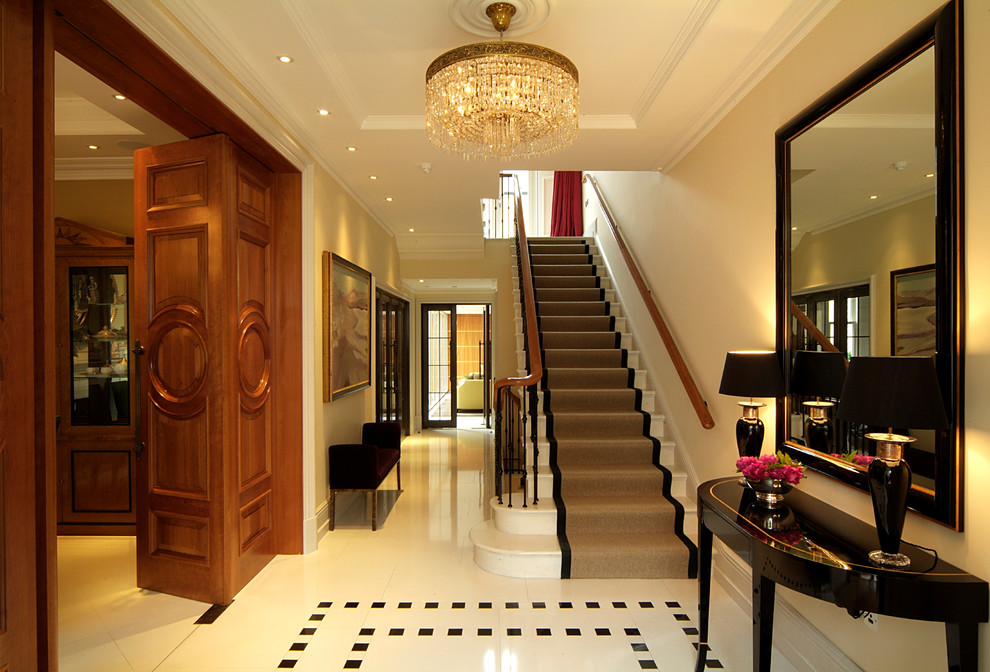 Inspiration for a traditional hallway in Sussex.
