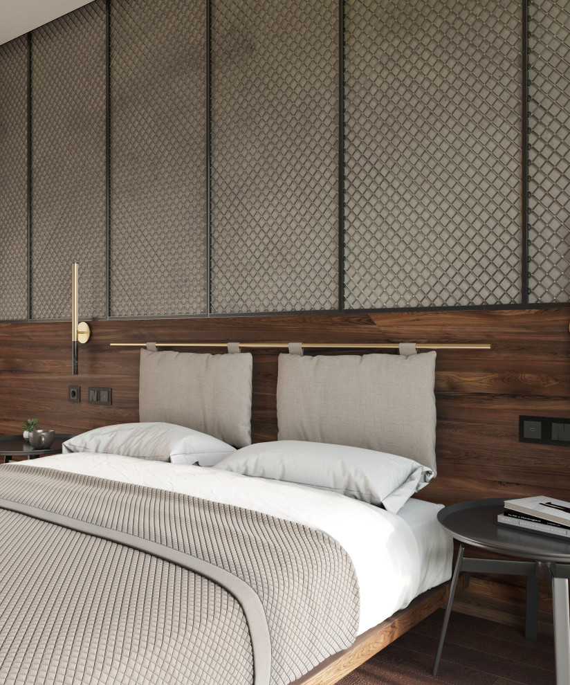 Спальня в стиле лофт