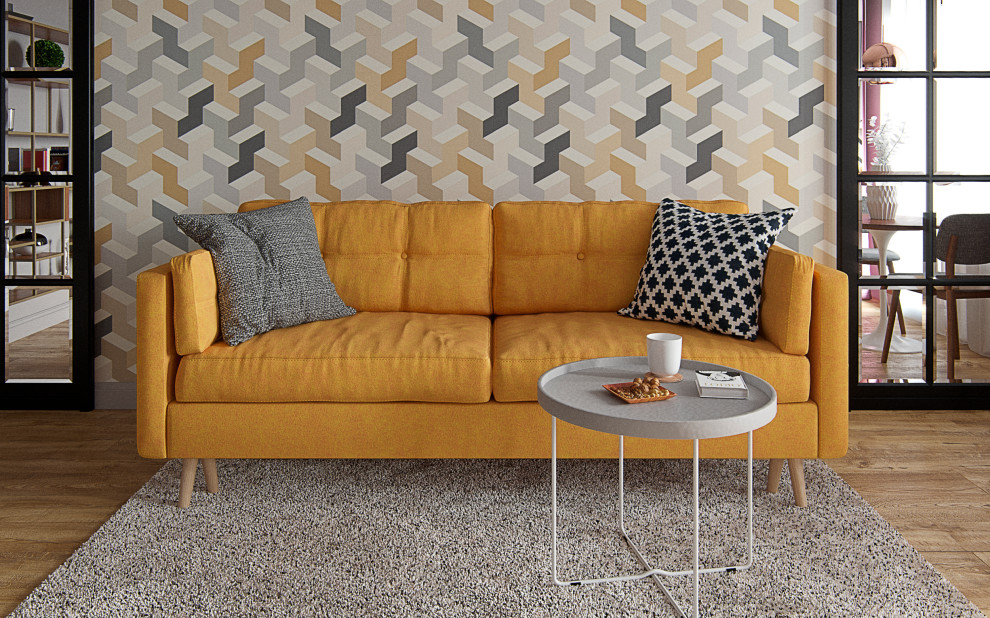 Дизайн-проект 2х комнатной квартиры в "Хрущевке" для молодой пары