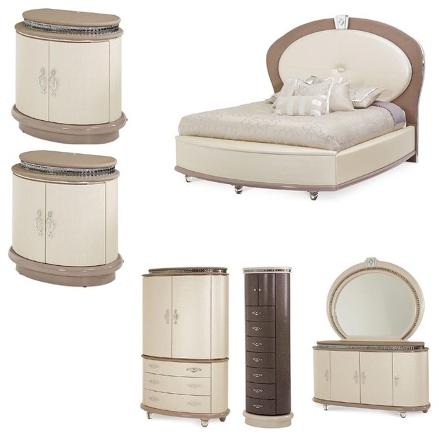 Overture 7 Piece Upholstered Bedroom Set Queen