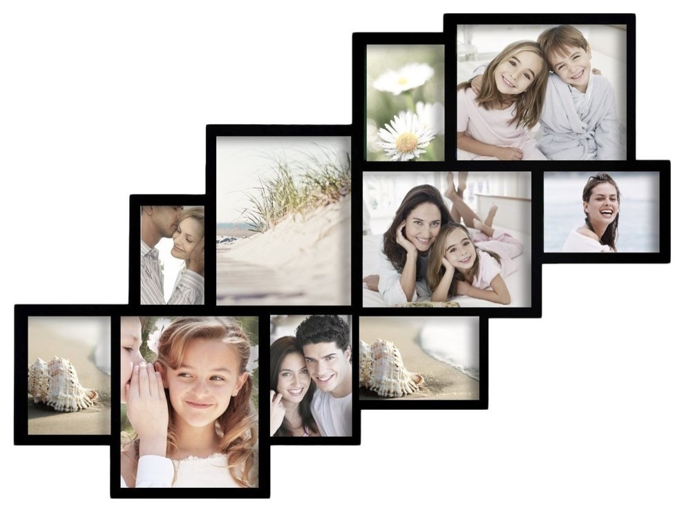 Adeco 10-Opening Collage Picture Frame