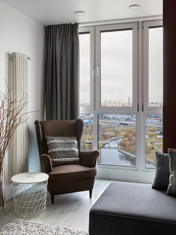 Цветовой минимализм в арендной квартире .