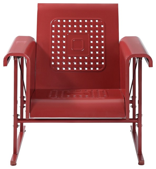 Veranda Single Glider Chair Contemporary Outdoor Gliders by Homesquare