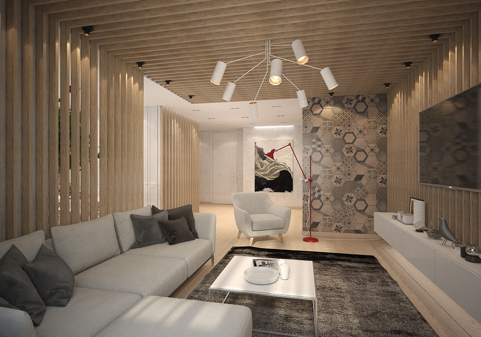 гостиная-кухня