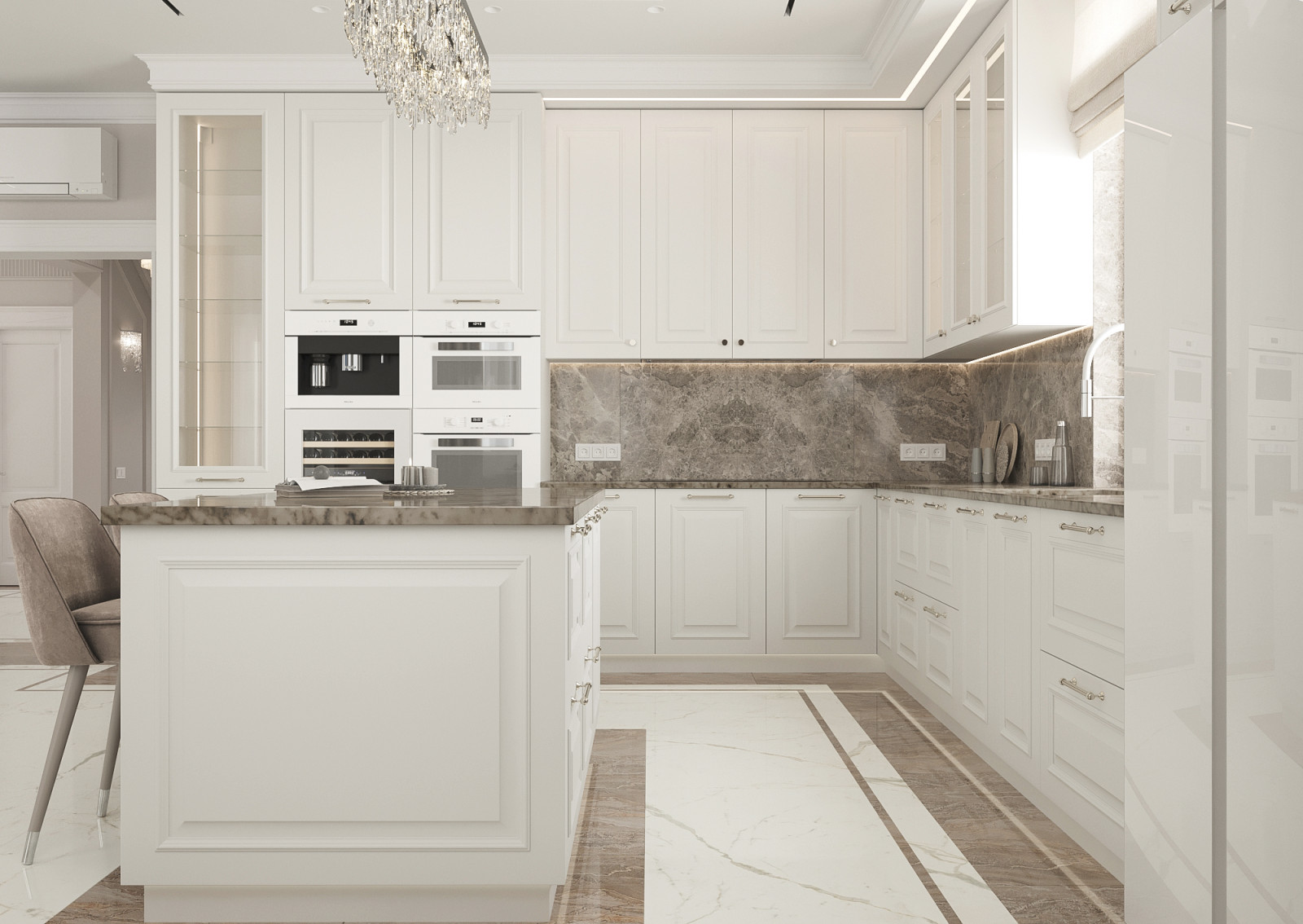 Кухня-гостиная (зона кухни)