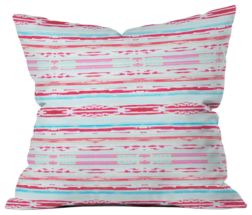 Hadley Hutton Floral Tribe Collection 6 Outdoor Throw Pillow