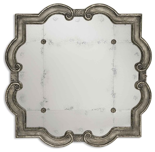 Uttermost Prisca Distressed Silver Mirror Small