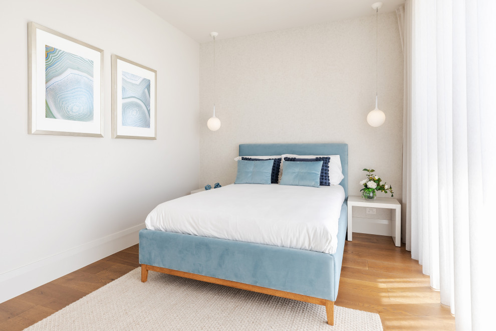 Photo of a contemporary living room in Adelaide.