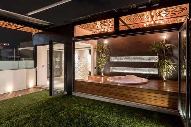 Deep Grey Nature minimalistisch-terrasse