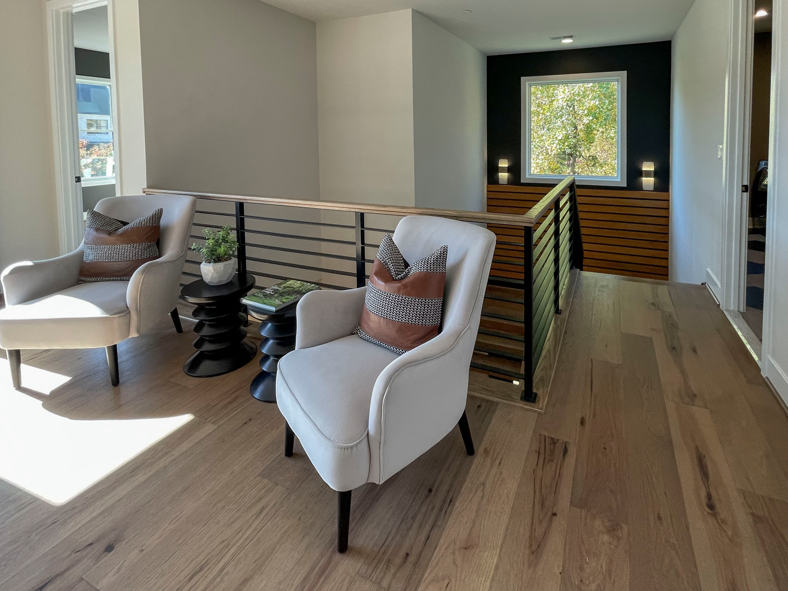 113_Floating Straight- Stringers with No Risers in Contemporary Home, Bethesda M