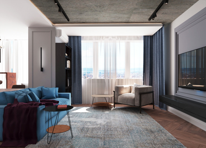 Кухня-гостиная ЖК Успенский