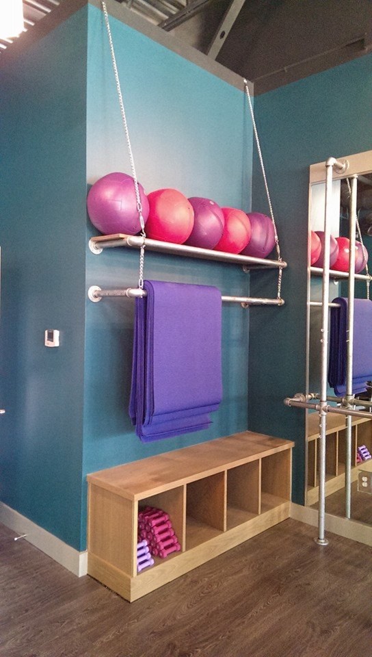 Contemporary home gym in Houston.