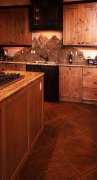 Mountain style home design photo in Orange County
