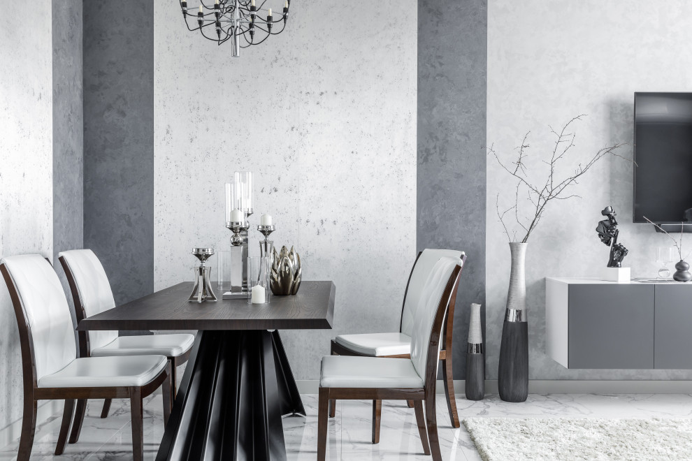 4-х комнатная квартира с черно-белой геометрией