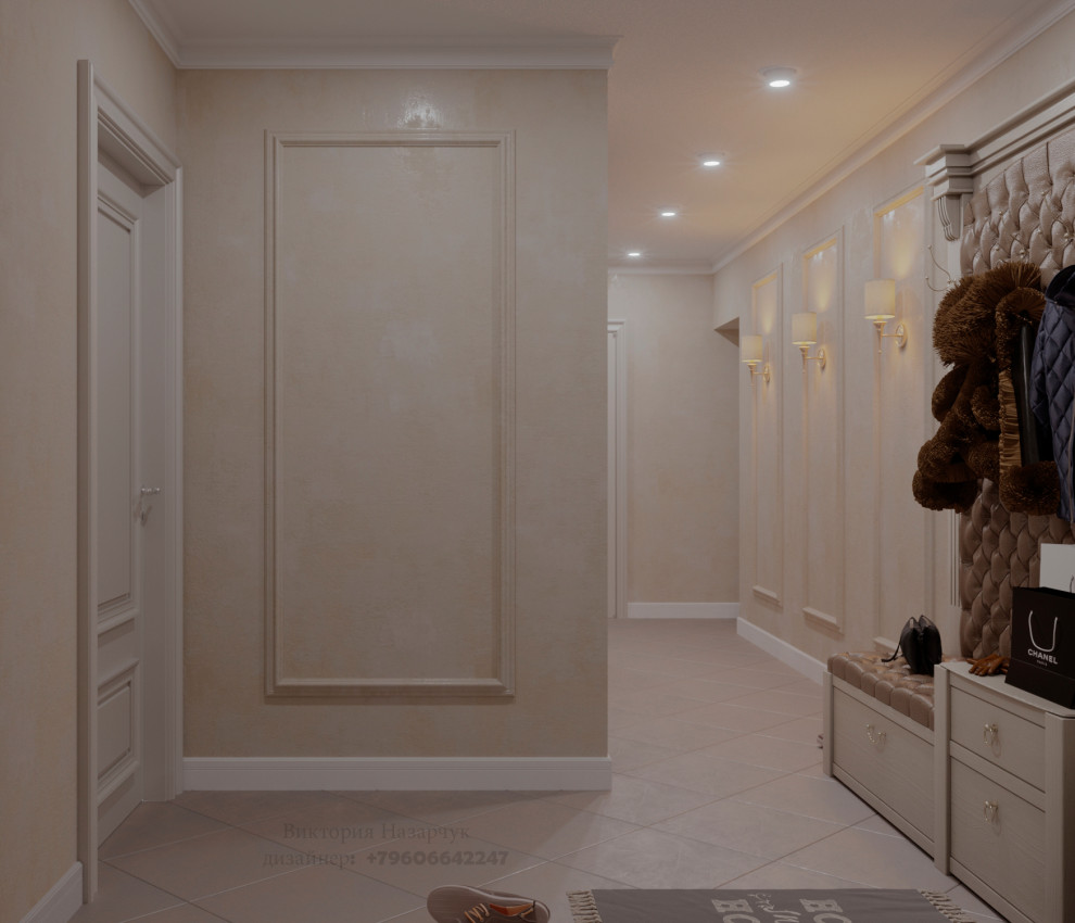 Прихожая со встроенным шкафом