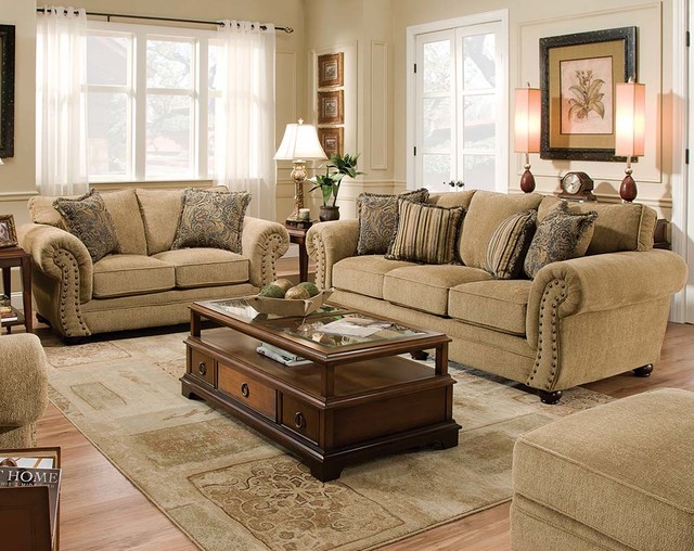 Outback Antique Sofa and Loveseat - Traditional - Living Room ...