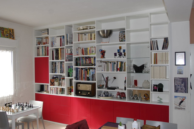 BIBLIOTHEQUE contemporary-vardagsrum