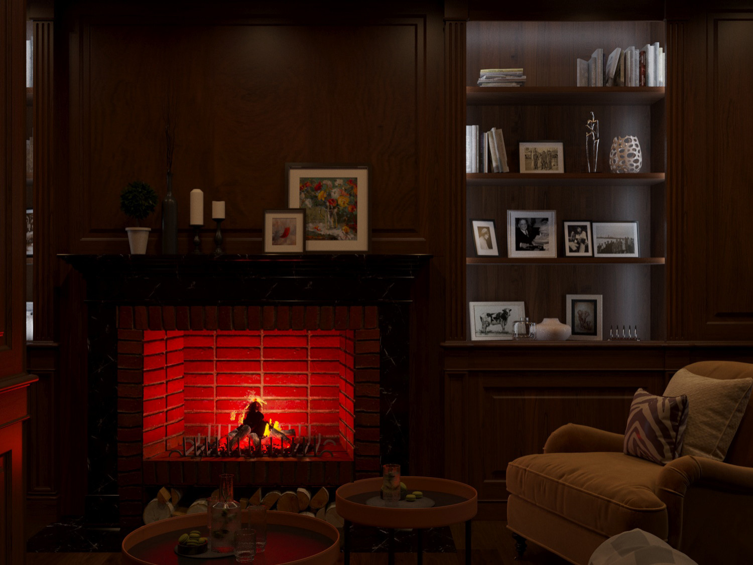 Кабинет в Английском стиле