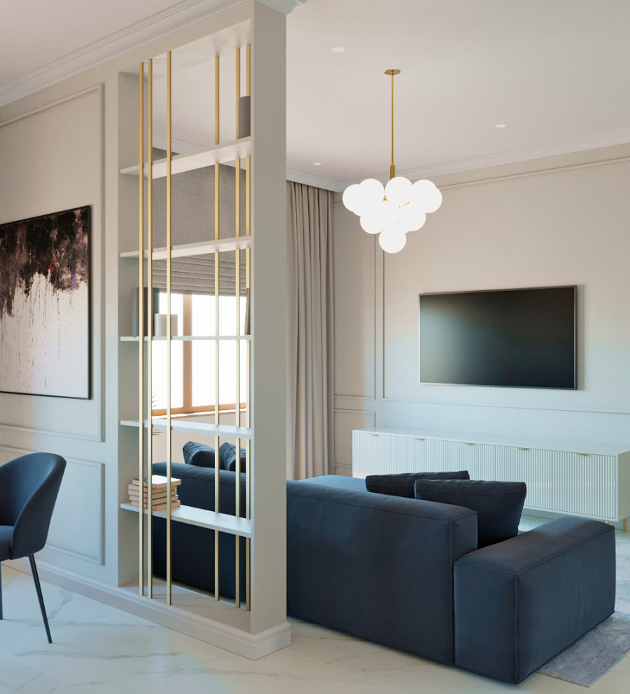 Квартира в стиле неоклассика в ЖК FAMILIA