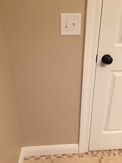 Half-Bath Modernization transitional-cloakroom