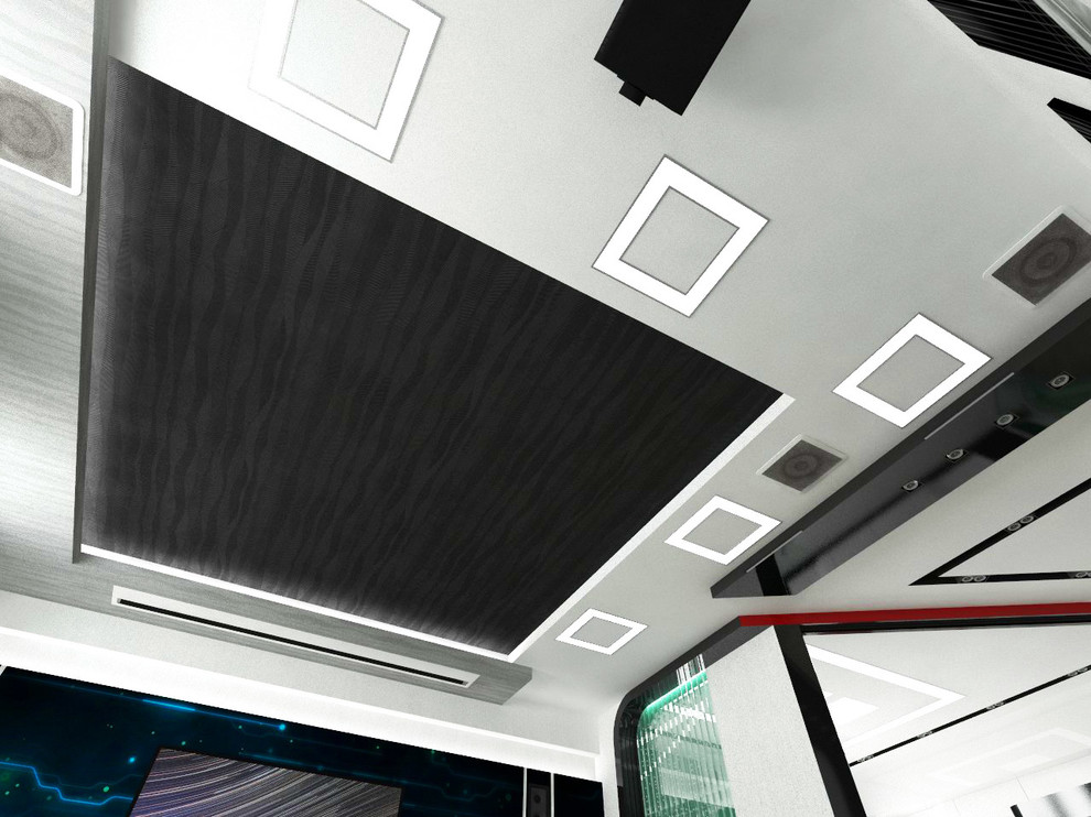 квартира стиль хай тэк + футуризм