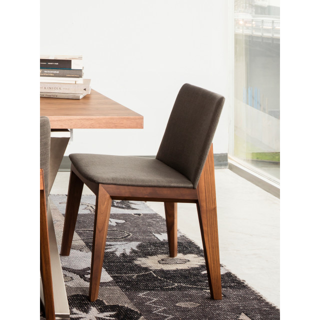 21 Inch Dining Chair Grey (Set Of 2) Grey Mid-Century Modern ...