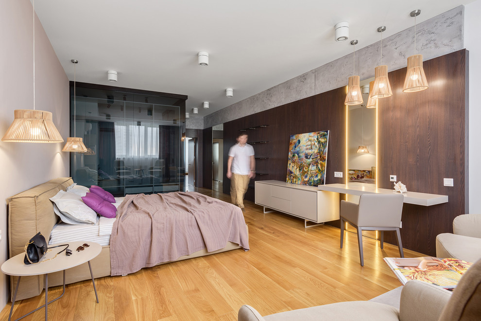 Спальня в стиле контемпорари