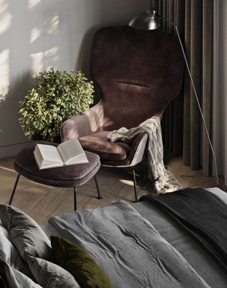 Гостевая спальня в таунхаусе в поселке Новорижский, 277 м2