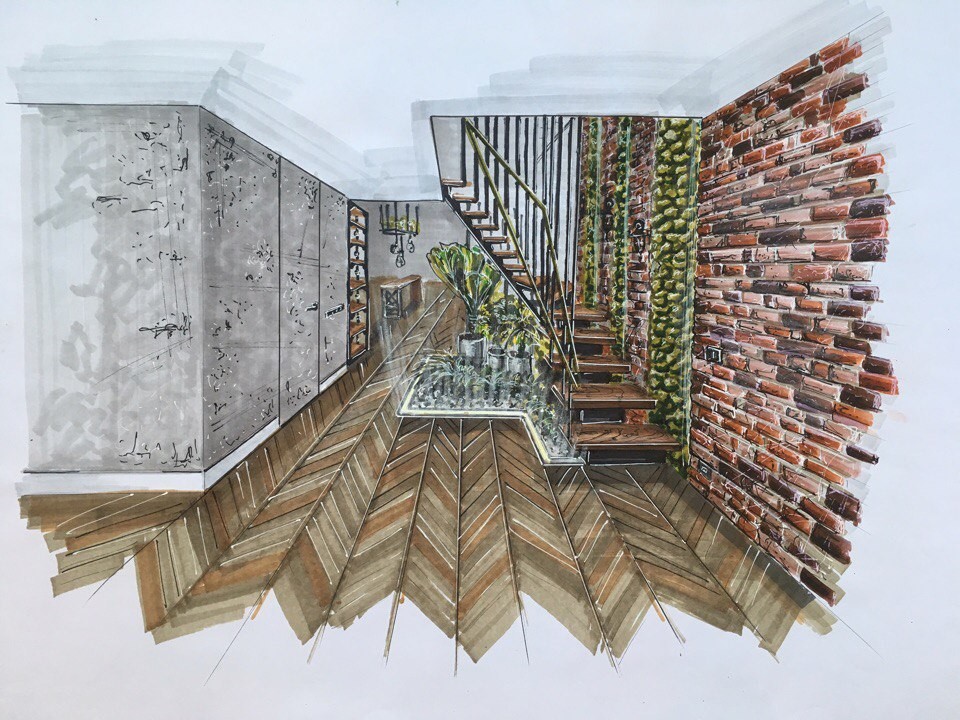 Таун-хаус в стиле лофт