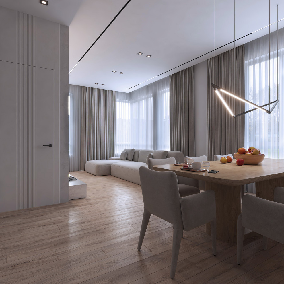 Современная эклектика: 3-комнатная квартира 93 м2