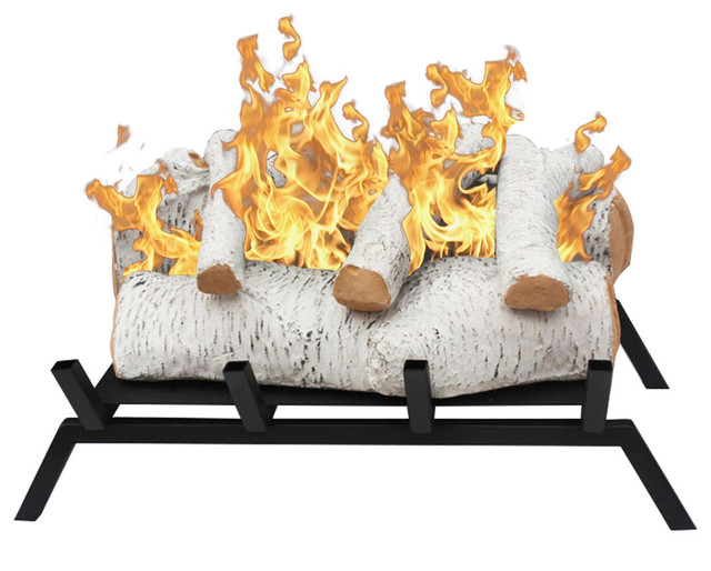 Moda Flame - Convert to Ethanol Log Fireplace Burner Insert & Reviews | Houzz The Birch ethanol fireplace log set with grate makes converting your already existing wood-burning fireplace to an eco-friendly ventless ethanol fireplace