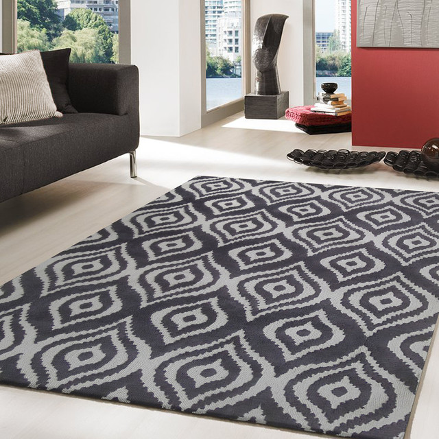 ~5' x 7' ft.Charcoal Grey Hand-tufted Contemporary Living Room Area Rug