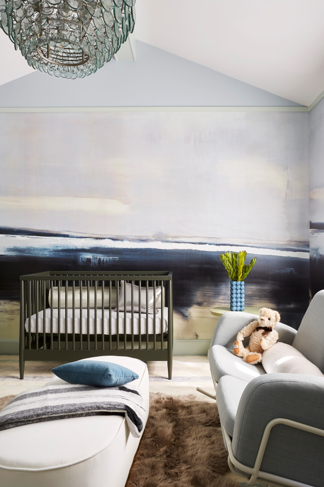 Bel Air Contemporary - Inspiration for a transitional nursery remodel in Los Angeles