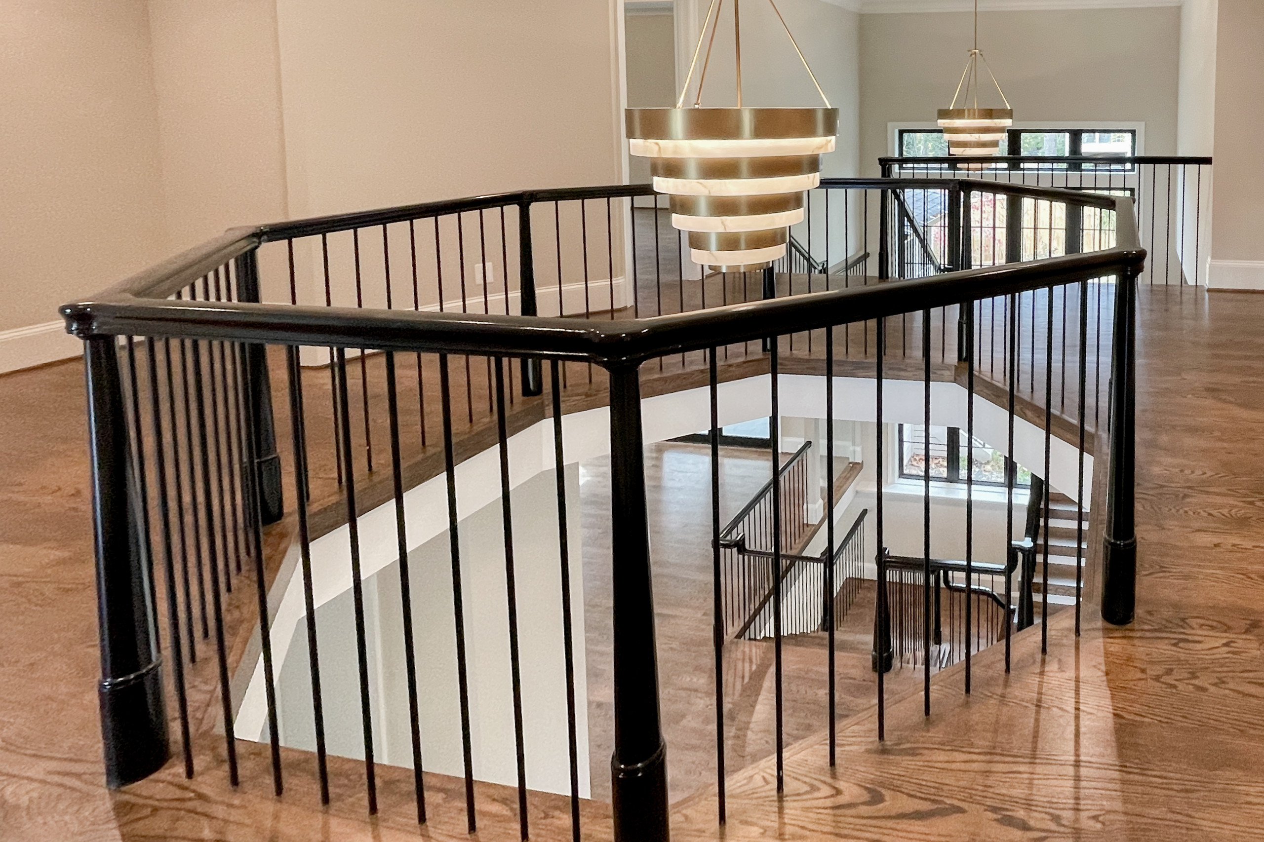 89_Eclectic and Edguy Staircase in French Contemporary Residence, McLean VA 2210
