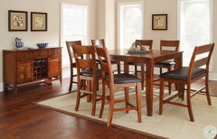 Mango Medium Brown Extendable Rectangular Counter Height Dining Table from Steve 
