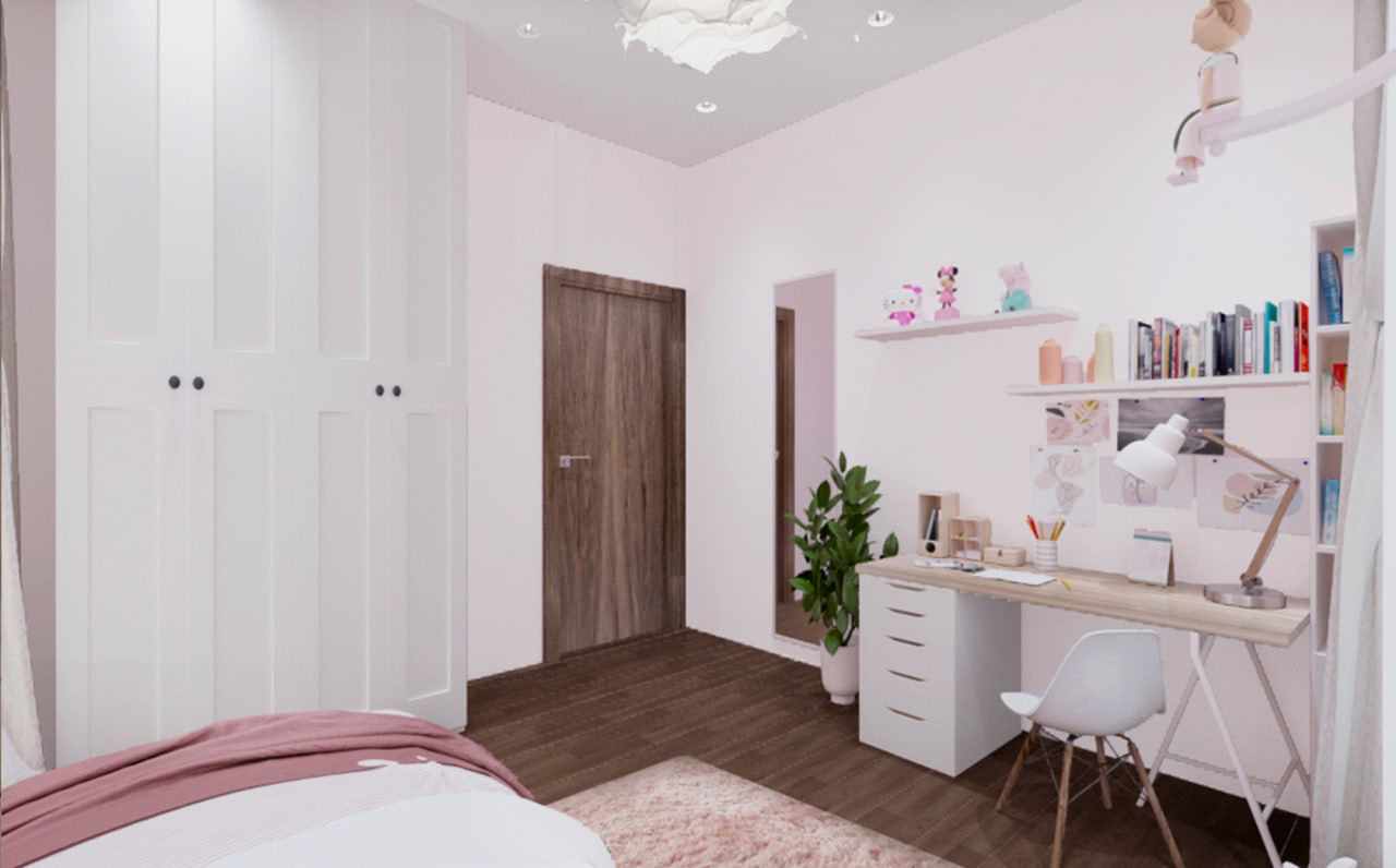 Дизайн интерьера в квартире (ЖК Охтапарк)