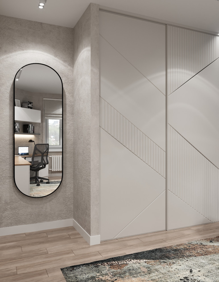 "Пудровые оттенки". Квартира 97 кв.м, ЖК "Левобережный"